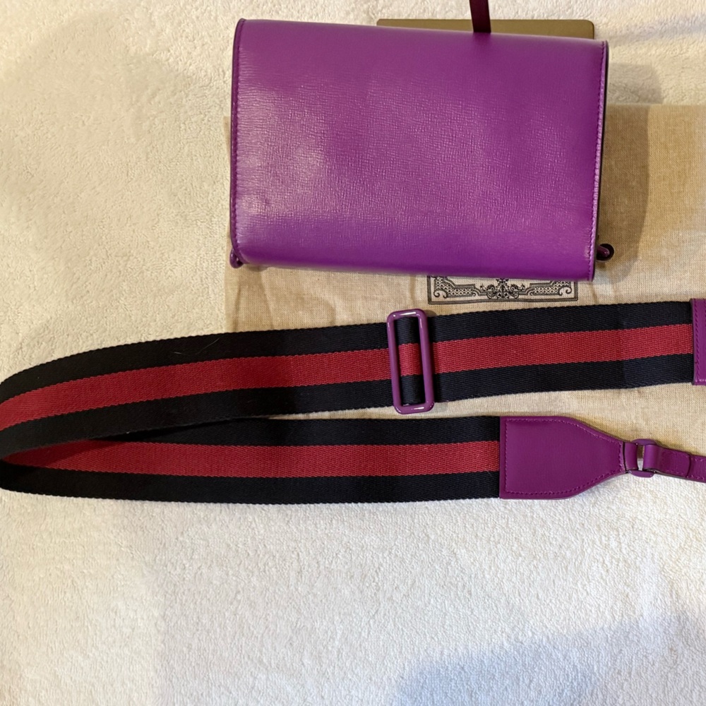 Gucci Purple Leather Women's Bag - Picture 5 of 11